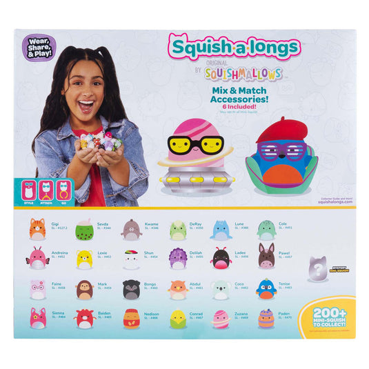 Jazwares squishmallows - squish-a-longs speelfiguren style 1 - 25dlg.
