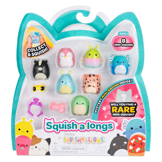 Jazwares squishmallows - squish-a-longs speelfiguren style 1 - 8dlg.