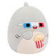 Jazwares squishmallows knuffel pluche - gordon the grey shark - 40cm