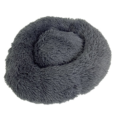 Load image into Gallery viewer, Sazzz hondenmand fluffy antraciet grijs
