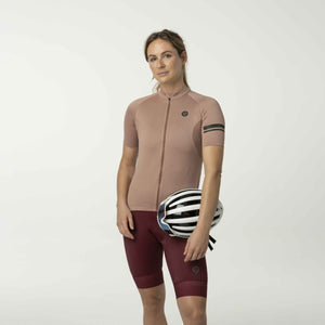 Core fietsshirt ss essential dames bruin