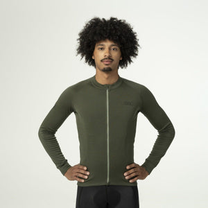 Merino fietsshirt lange mouwen six6 heren