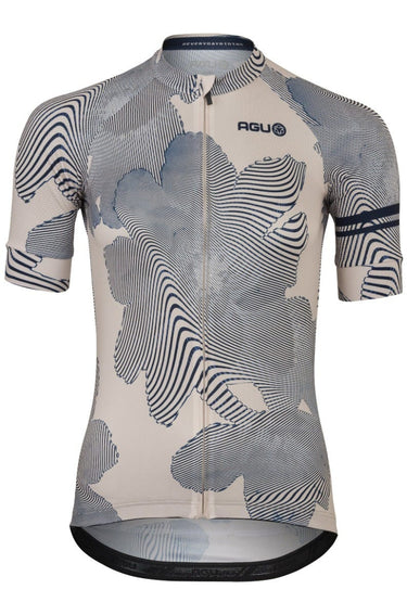 Striped flower fietsshirt essential dames