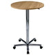Bach statafel hammerer 70 75 x 72-114 cm beuken verchroomde tafelpoot