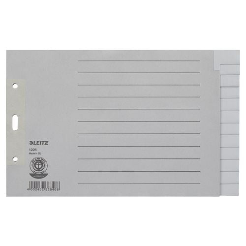 Tabbladen leitz grijs a5 12 tabs