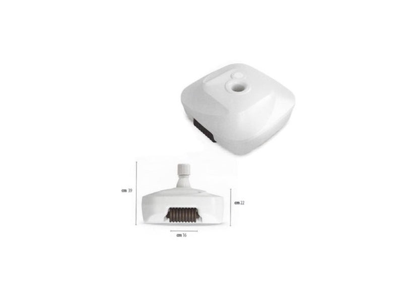 Load image into Gallery viewer, Adriatic parasolvoet 50 kg vulbaar wit
