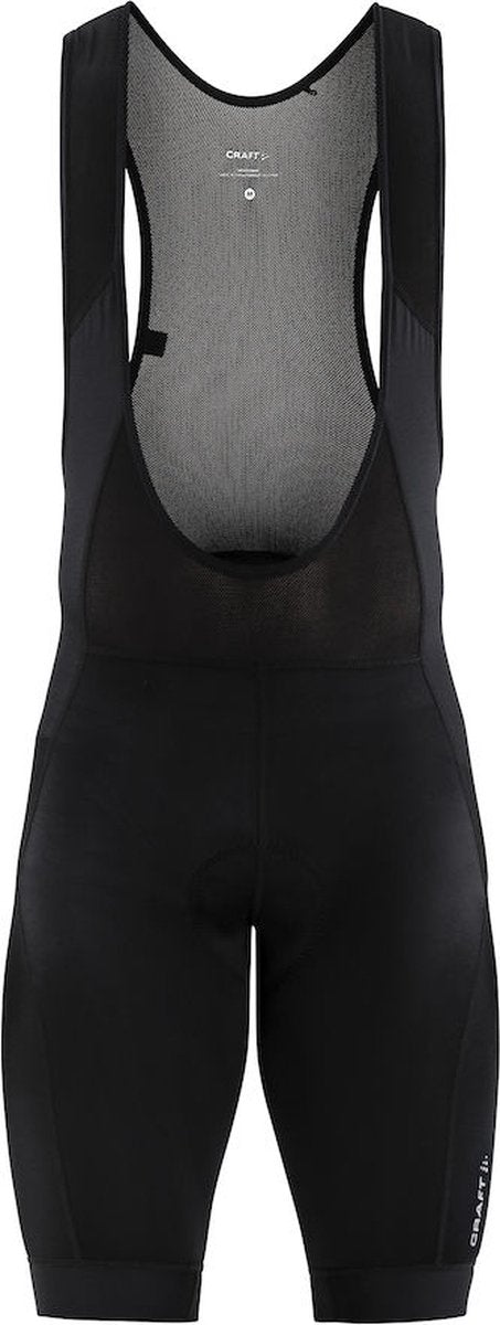 Craft core essence bib shorts m heren fietsbroek - zwart - zilver