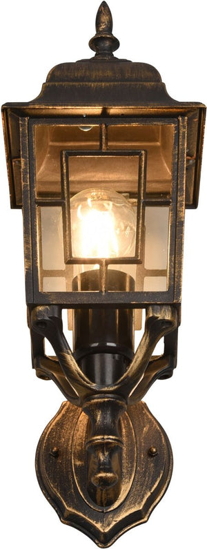 Trio volturno - wandlamp - antieke roest - excl. 1x e27 4w - buitenverlichting - ip23