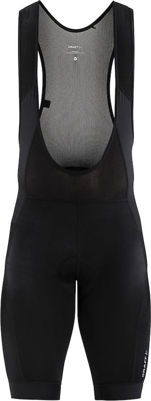 Craft core essence bib shorts m heren fietsbroek - zwart - zilver