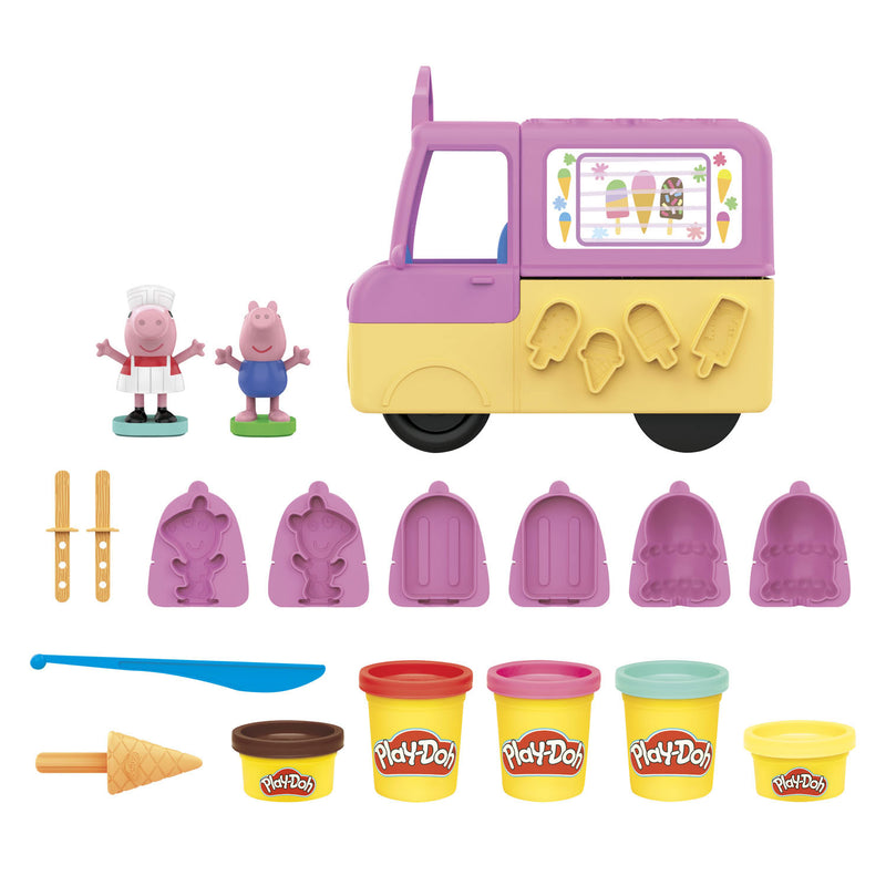 Afbeelding laden in galerijviewer, Play-doh peppas ijsjes speelset - boetseerklei - inclusief 5 potjes
