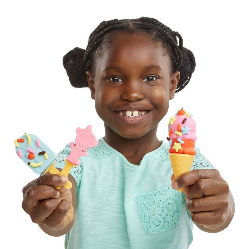 Afbeelding laden in galerijviewer, Play-doh peppas ijsjes speelset - boetseerklei - inclusief 5 potjes
