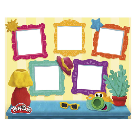 Play-doh fotoplezier voor beginners speelset - boetseerklei - speelgoedcamera - 3 potjes - knutselen voor kinderen