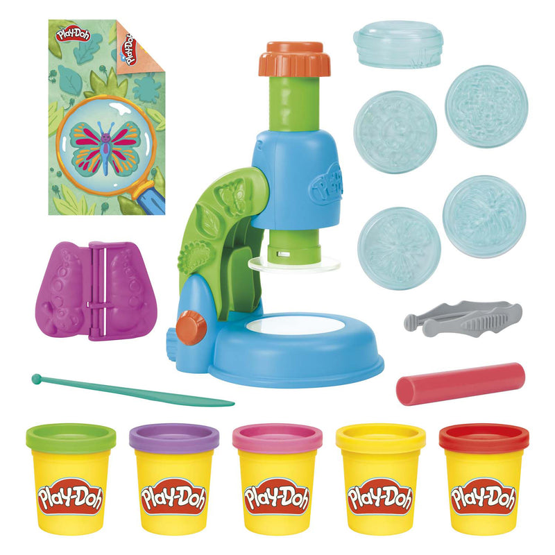 Chargez l'image dans la visionneuse de la galerie, Play-doh microscoop met licht speelset - boetseerklei - 5 potjes - knutselen voor kinderen
