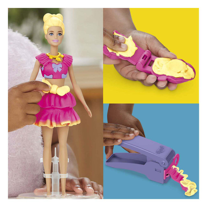 Afbeelding laden in galerijviewer, Play-doh barbie ruches en strikken - boetseerklei
