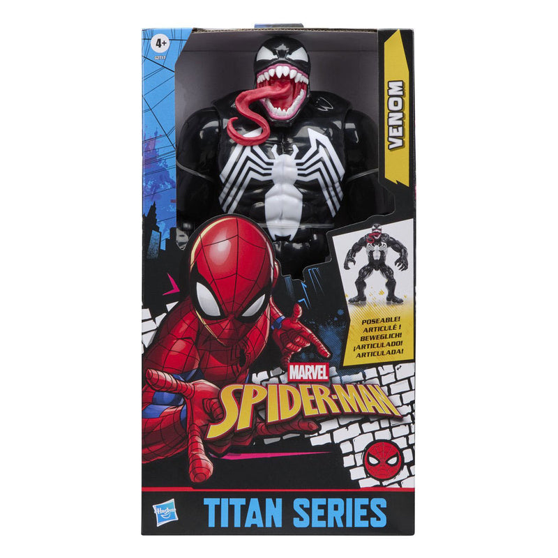 Cargue la imagen en el visor de la galería, Hasbro marvel spider-man titan series venom speelfiguur
