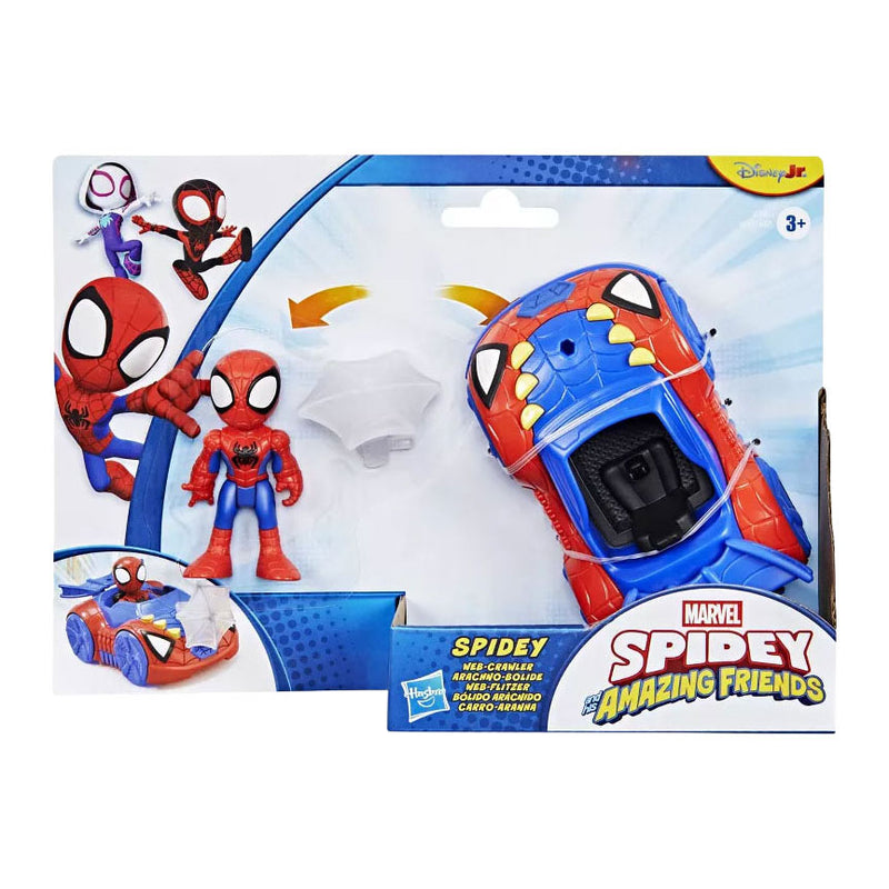 Chargez l'image dans la visionneuse de la galerie, Marvel spidey met spidey web crawler speelgoedauto
