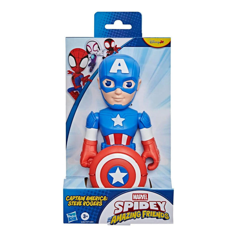 Afbeelding laden in galerijviewer, Marvel spidey and his amazing friends supersized captain america speelfiguur
