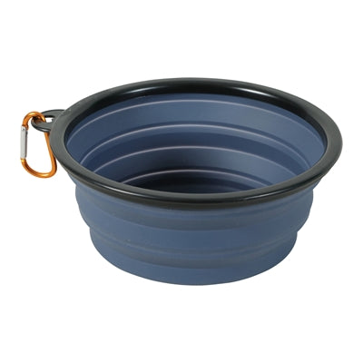 Load image into Gallery viewer, Zolux bvk voerbak opvouwbaar siliconen blauw
