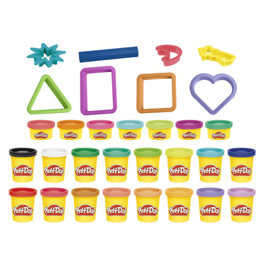 Play-doh cadeauset, 23 potjes en 8 stuks gereedschap