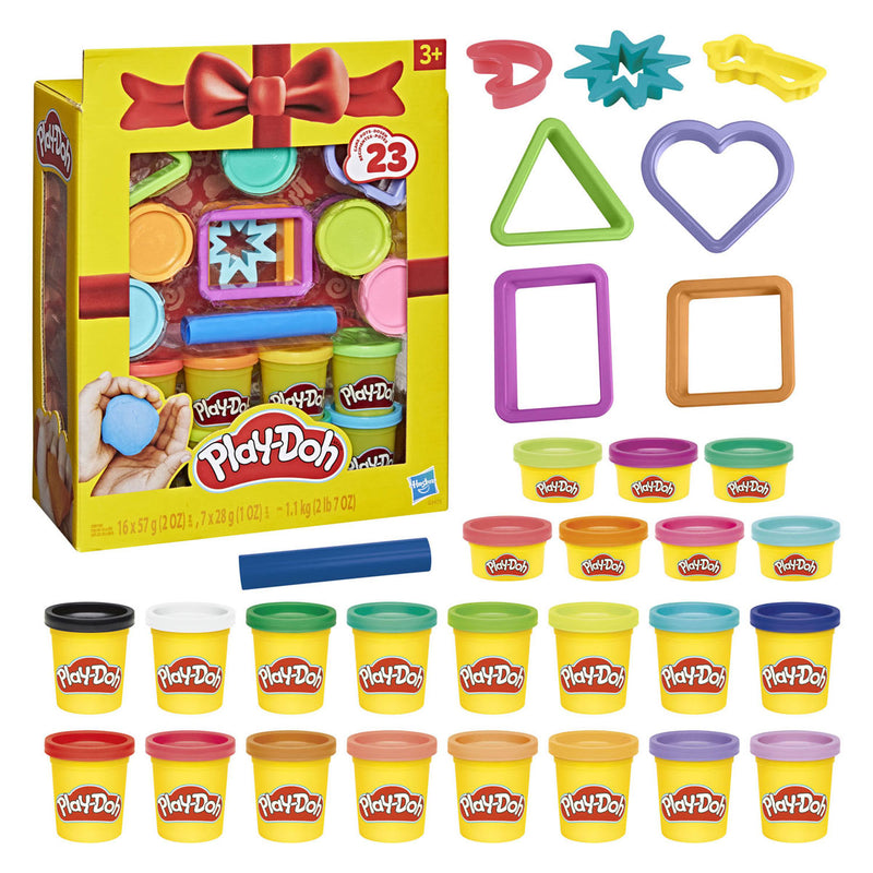 Chargez l'image dans la visionneuse de la galerie, Play-doh cadeauset, 23 potjes en 8 stuks gereedschap
