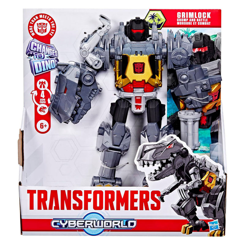 Afbeelding laden in galerijviewer, Hasbro transfomers cyberworld chomp battle grimlock speelfiguur
