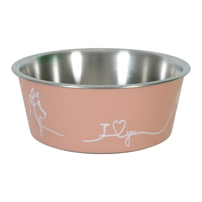 Load image into Gallery viewer, Zolux love voerbak hond roze
