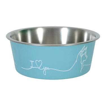 Zolux love voerbak hond blauw