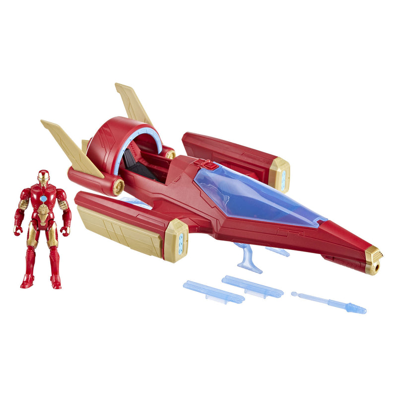ギャラリービューアに画像をロードする, Marvel avengers iron man-schip met 1 beeldje - van 10 cm - leeftijd 4
