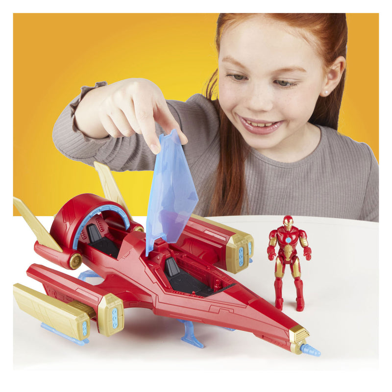 ギャラリービューアに画像をロードする, Marvel avengers iron man-schip met 1 beeldje - van 10 cm - leeftijd 4

