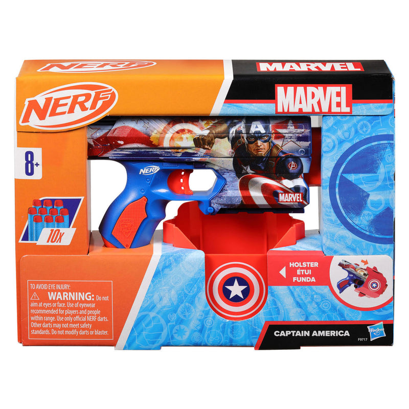 Afbeelding laden in galerijviewer, Nerf marvel captain america blaster - 10 darts
