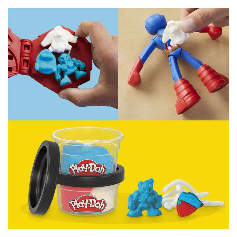 Afbeelding laden in galerijviewer, Play-doh marvel captain america stempelschild - boetseerklei
