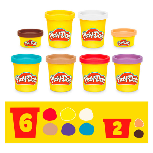 Play-doh bluey gaat kamperen speel set - 6 kleipotjes