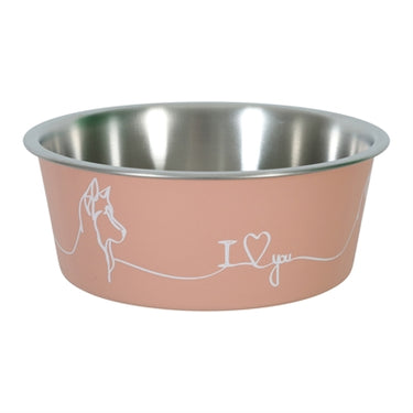Zolux love voerbak hond roze