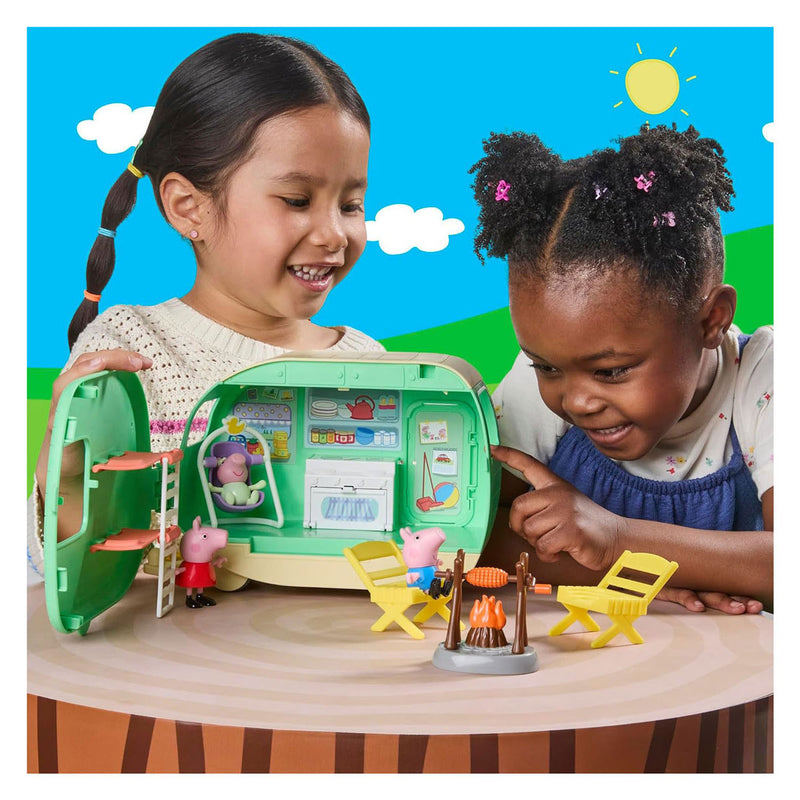 Afbeelding laden in galerijviewer, Peppa pig drie kleine biggetjes caravan - 9dlg.
