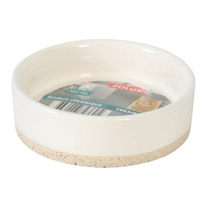 Zolux olaria voerbak keramiek beige