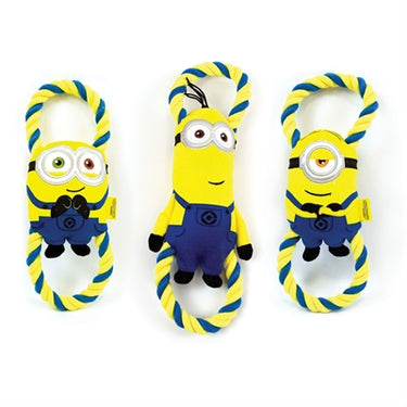 Minion s pluche bob stuart kevin aan flostouw