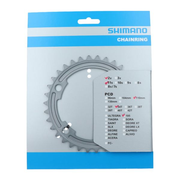 Afbeelding laden in galerijviewer, Shimano - Kettingblad 34T 105 FC-R7000 - zilver
