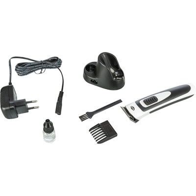Load image into Gallery viewer, Trixie tondeuse set tr500 slim draadloos wit zwart

