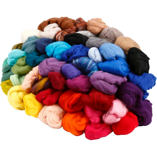 Creativ company merino wol, dikte 21 my, inhoud kan variëren , diverse kleuren, 20x20 gr 1 doos