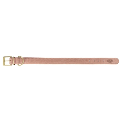 Load image into Gallery viewer, Trixie halsband hond pure leer roze

