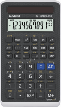 Casio wetenschappelijke rekenmachine fx-82 solar zwart - 19.5 x 13.5 x 2.5
