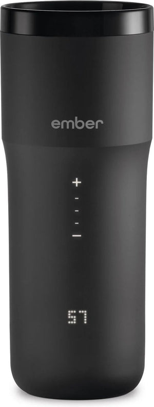 Ember travel mug² - thermosbeker - koffiebeker to go - reismok met mobiele app en instelbare temperatuur - koffie cadeaupakket - 355 ml - zwart