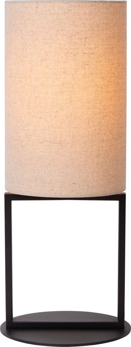 Lucide herman - tafellamp - ø 20 cm - 1xe27 - beige - japandi