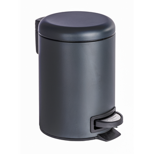 Wenko 1064928 - afvalemmer leman 3 liter zwart mat | 2 stuks