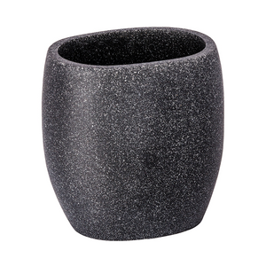 Wenko 1064942 - tandenborstelbeker puro antraciet | 2 stuks