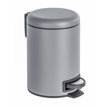 Wenko 1064927 - afvalemmer leman 3 liter grijs mat | 2 stuks