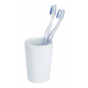 Wenko 1064995 - tandenborstelbeker coni keramiek wit | 4 stuks