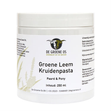 De groene os groene leem kruidenpasta