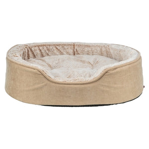 Trixie vital hondenmand lino soft ovaal beige creme