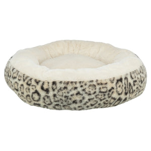 Trixie hondenmand leo soft rond pluche creme panterprint